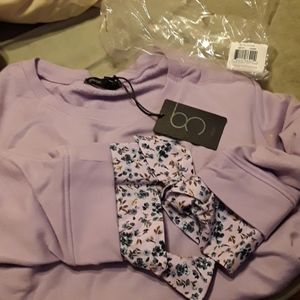 Pullover with poplin tie sleeves